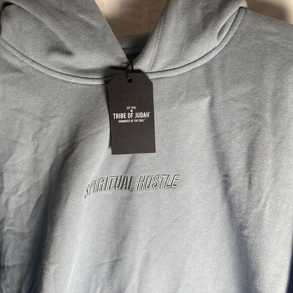 NWT Tribe of Judah Hoodie Men's XL Spiritual Graphic Sweatshirt Streetwear - Picture 3 of 5